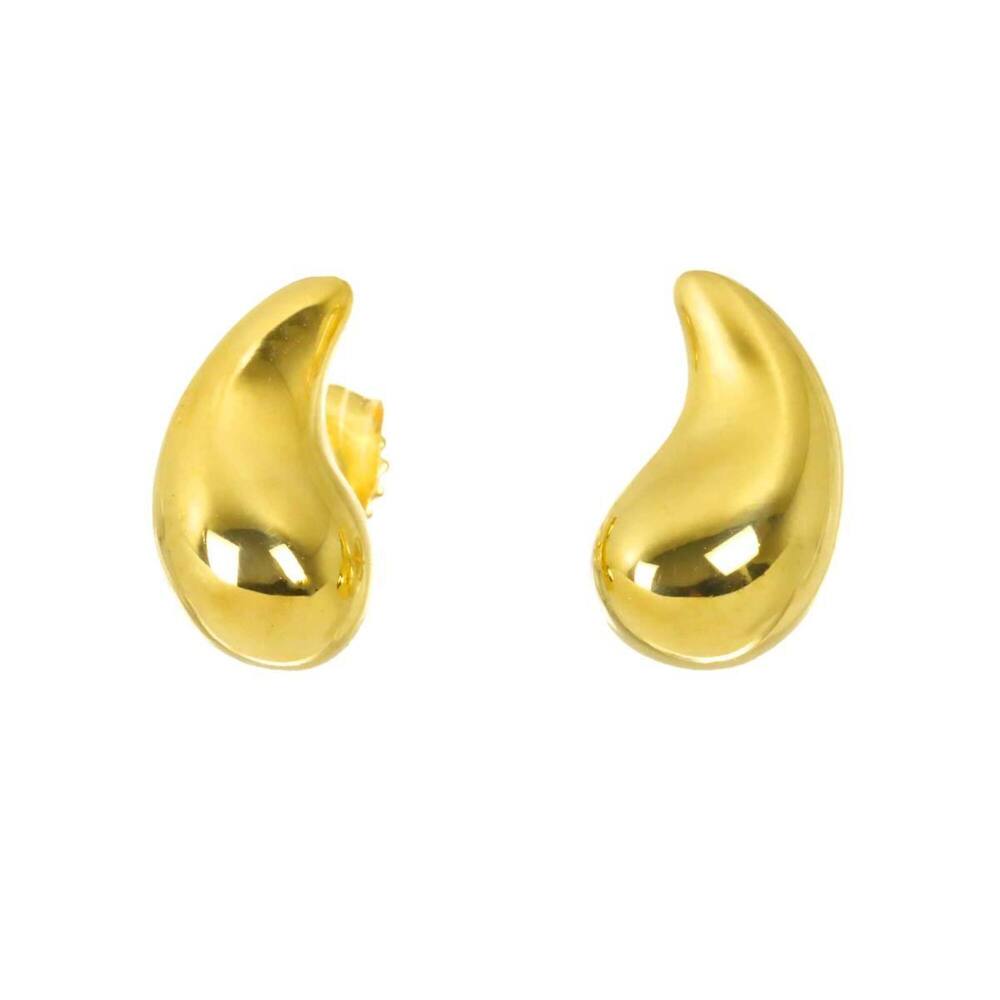 Tiffany & Co. Teardrop 18K YG Yellow Gold 750 Earrings Pierced
